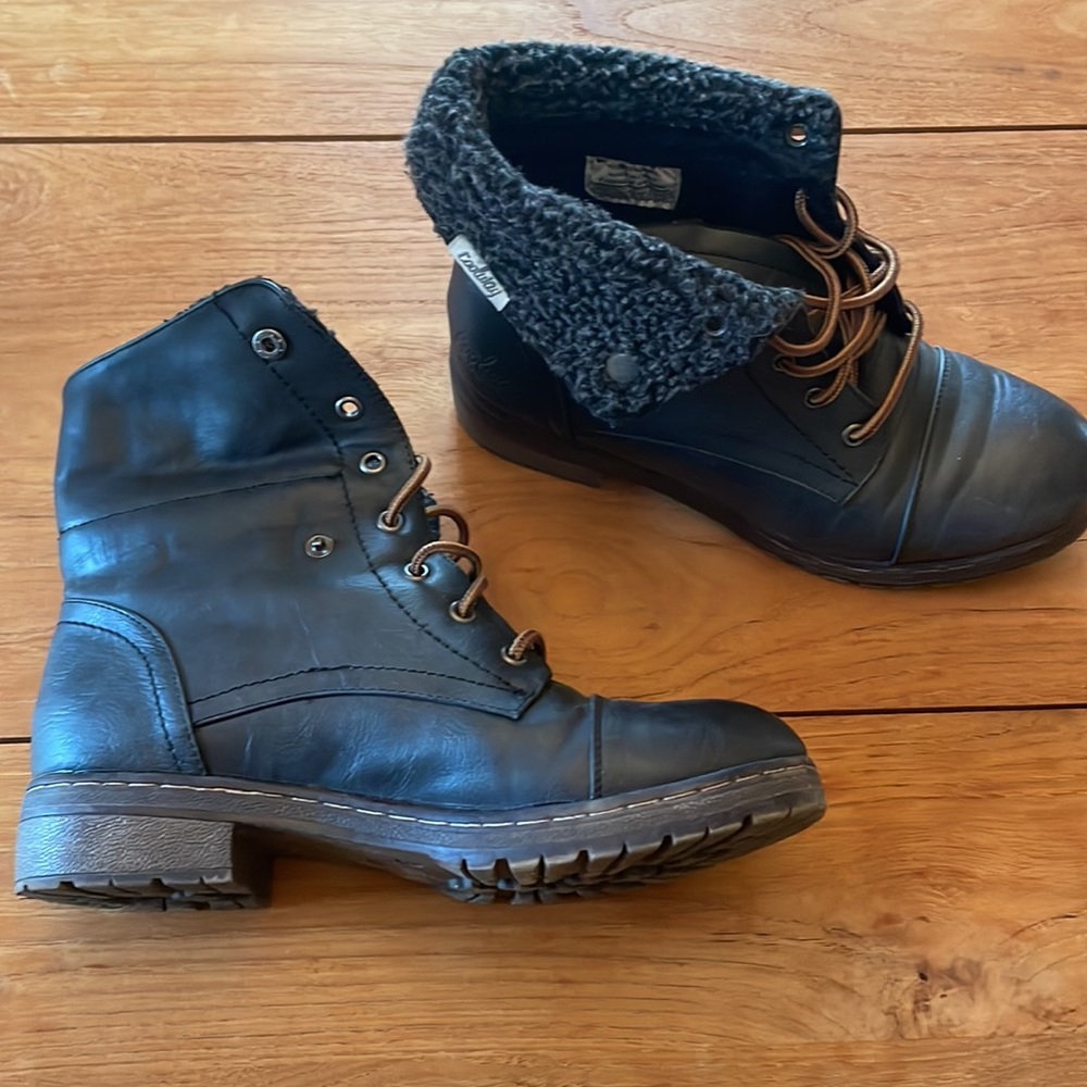 Black Laced Combat Boots